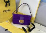 Classic Single Strap Shoulder Bag Pure Color Underarm Bag Baguette Bag