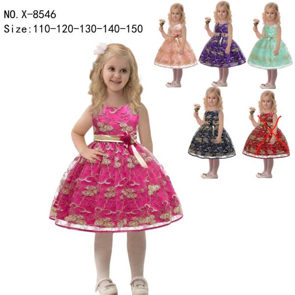 girl's princess dress evening dress wear party dress ready goods ready to ship