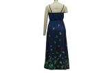 Elastine Waist Gradient Womens Slip Dress , Viscon Summer Casual Maxi Dresses