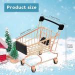 Mini Supermarket Accessories Kids Metal Shopping Cart Cute Baskets