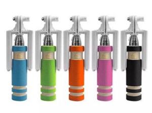 China newest design mini colorful camera wired selfie stick with shutter botton factory