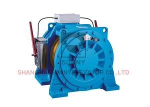 China Permanent Magnet Synchronous Gearless Elevator Traction Machine 630kg Rated factory