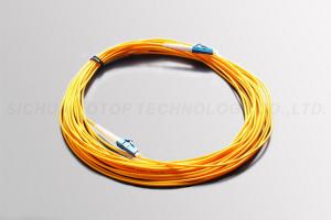 China LC - LC Fiber Optic Patch Cord UPC Blue Ferrule Simplex Customized Length factory