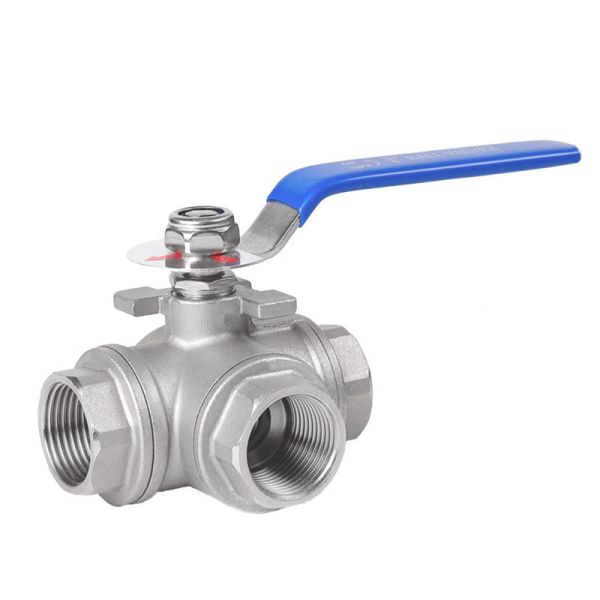 China Tee Type Function Q14/15f 3 Way Ball Valve with G/NPT/BSPT/Bsp Thread Manual Driving Mode factory