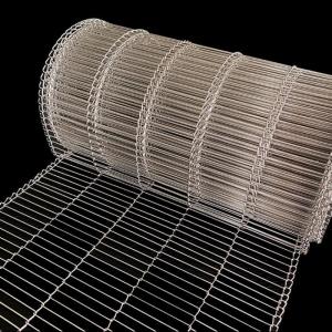 China Food Industry 304 Stainless Steel Conveyor Belt Customizable Dimension factory