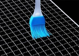 China Weaving BBQ Grill Net Stainless Steel Crimped Wire Mesh For Food factory