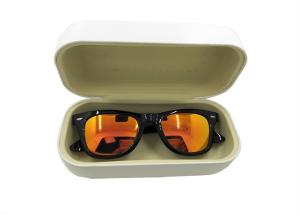 China Leather Custom Sunglass Case / Personalized Hard Eyeglass Case factory
