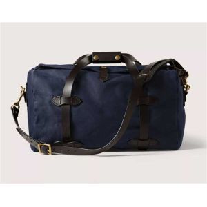 Blue Wheeled Canvas Rolling Duffel Bags Mens