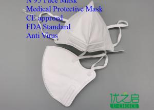 China Collapsible Disposable Earloop Mask , Foldable N95 Particulate Filter Mask factory