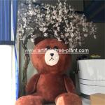 White Flower Artificial Weeping Cherry Blossom Tree Outdoor Party Decoration