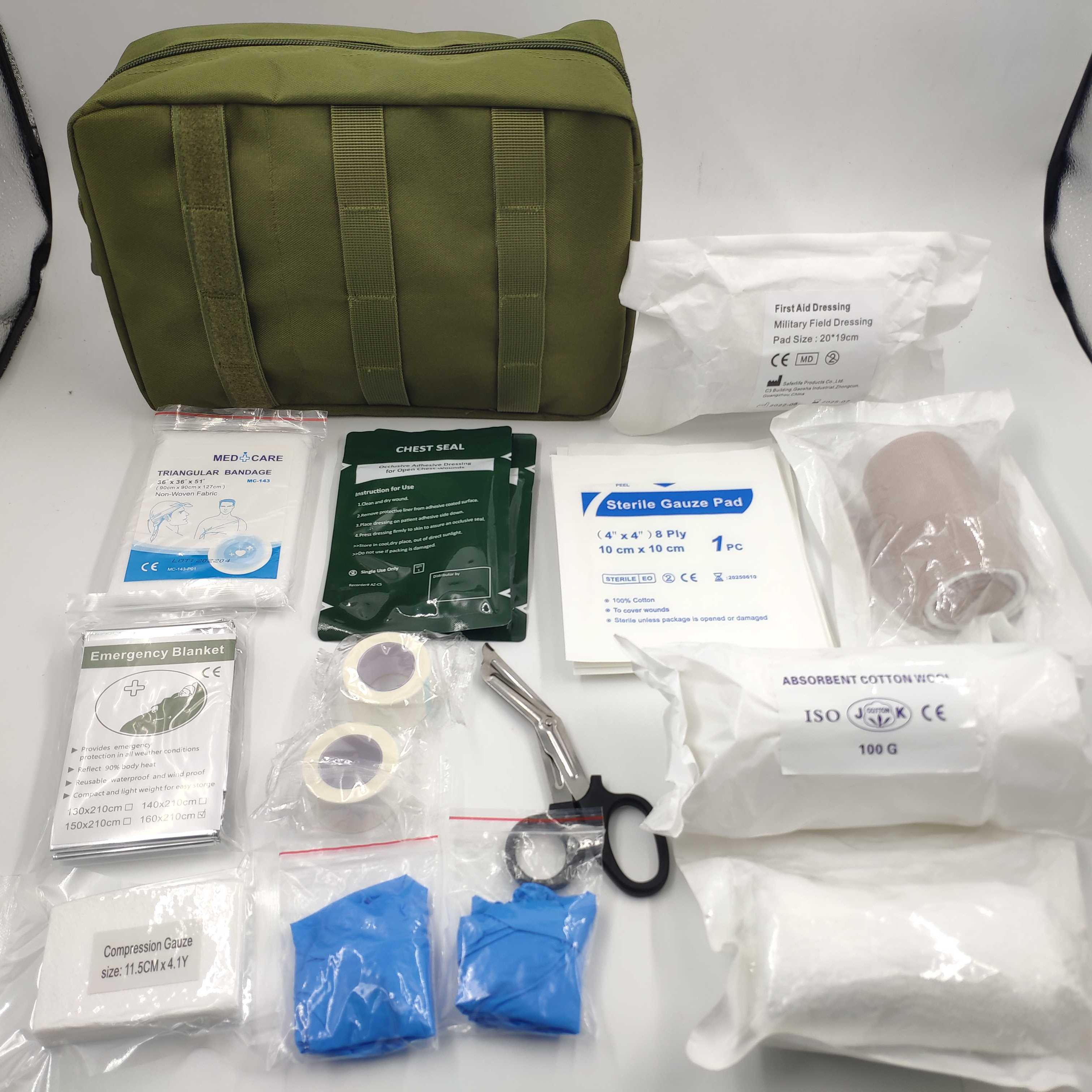 Med Tactical First Aid Kit Gear Military Ifak Pouch Army Trauma Buddy BFAK Supplies Communal Bag Big