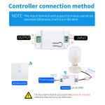 Wireless Touch Wall Switches Sets RF433 1gang Luxury Glass Panel Remote Control