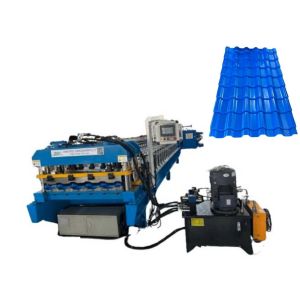 High Working Speed Electric 0.8mm Glazed Tile Roll Forming Machine