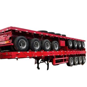 China Factory Customization 40ft Flatbed Semi Trailer 2 Axles 3 Axles 4 Axles Dolly Tractor Chassis For Connecting factory