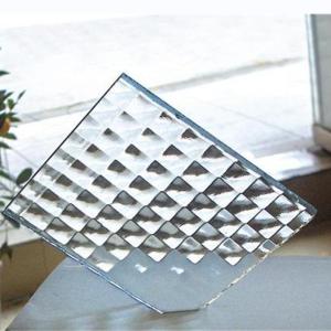 China Square Tempered Patterned Glass Customized For Window Furniture factory