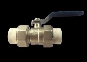 China 1&quot; Male Thread PPR Double Union Ball Valve , Hot Melt Brass Ball Valve factory