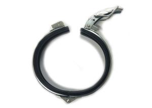 China 24&quot; Gal Pipe Clamps Side Groove Integrated Rubber Washer Quick Release Fit With Gasket factory