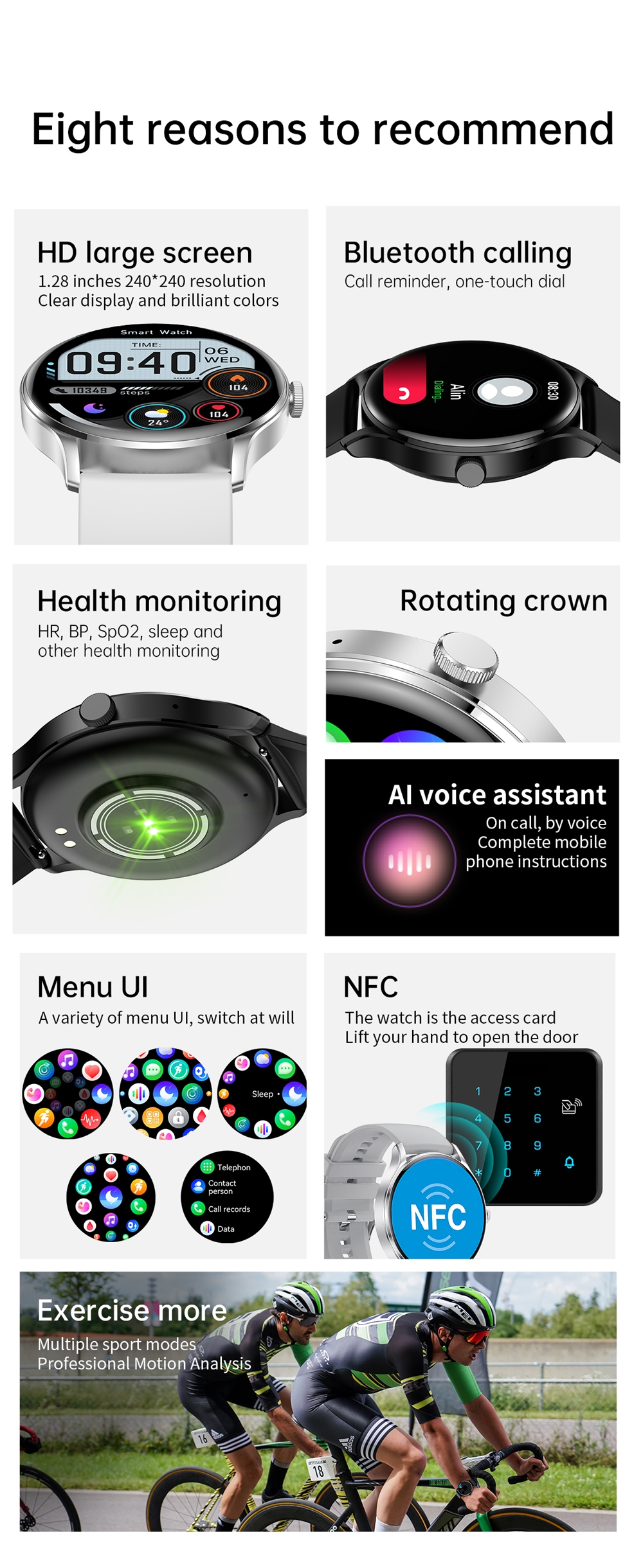 Smartwatch Blood Pressure Heart Rate Monitor HK33 Children'S Camera Mobile Smart Music Themed Watch
