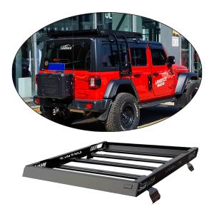 China 4x4 Vehicle Roof Rack Basket for 18-23 Wrangler Rubicon Jeep Steel Aluminum Construction factory