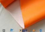 0.45mm Chemical Corrosion Resistant Orange Silicone Coated Fiberglass Cloth