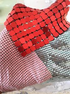 China Waterproof Metal Mesh Fabric 3mm Sequin Architectural Partition factory