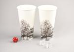 Shop Smoothies Disposable Cold Drink Cups With Lids , Paper Yogurt Cups