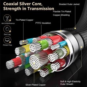 Alvin's 1ft Thunderbolt 5 Cable: 120Gbps, 240W PD, 16K Display