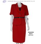 Wholesale Suits Short-Sleeve 3 Piece Suit Red Dress Suits