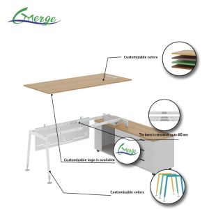 Commercial Classic Home Office Desks Rectangular Design Office Essential