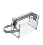 OEM Clear PVC Cosmetic Bag , Makeup PVC Toiletry Bag For Women