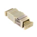 Beige Flange Sc-Sc Upc Fiber Optic Adapter For FTTX