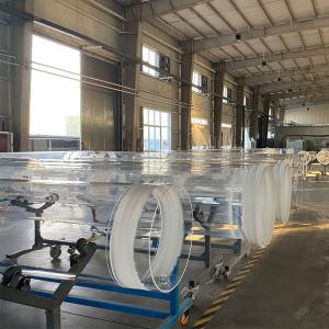 China Manufacture Photovoltaic Quartz Clear Glass Tube Large Diameter factory