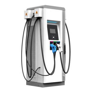 China Steel Commercial EV Charger 150kw DC RFID OCPP CCS Chademo Type 2 Level 3 factory