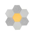 15mm Hexagon Sound Absorbing Acoustic Wall Panel PET Acoustic Panel