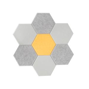 China 9mm Hexagon Acoustic Wall Panel Polyester Acoustic Panel factory