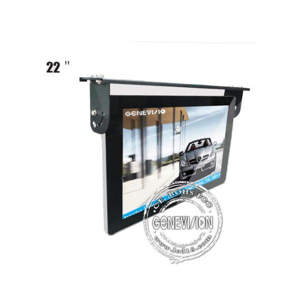 China Android 7.1 Ceiling Mount Wifi Bus LCD Digital Sigange Display For Movable Advertising factory