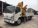 ISUZU Mobile Crane Truck , Mounted Crane Truck With Folded Arm XCMG Crane