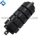 W2100 138312 Milling Machine Parts Rubber Conveyor Rollers Black