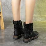 S095 New autumn and winter Martin boots in tube ethnic style leather boots retro