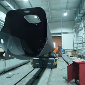 Custom Workshop Rail Transfer Cart For Smooth And Precise Material Handling