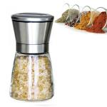 Refillable Mini Spice Salt Pepper Grinder Adjustable Coarseness Household