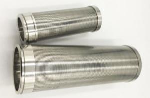 China Stainless Steel Flow Sand Wedge Wire Filter Element Around Wire Sieve factory