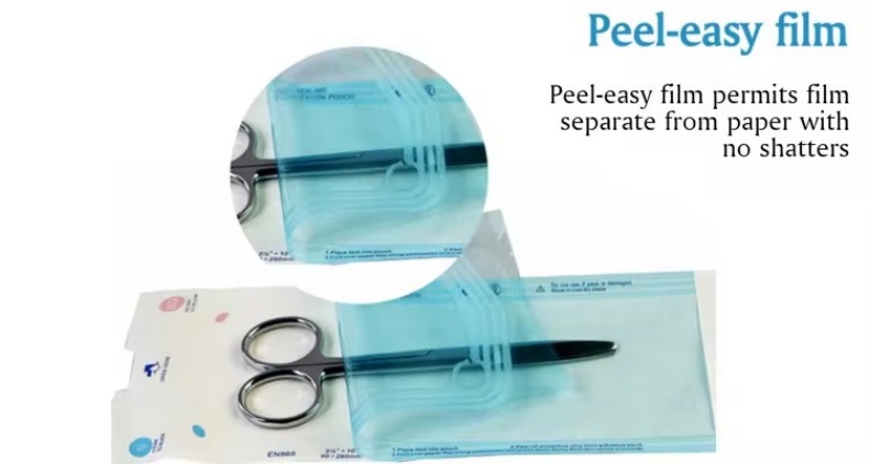 Different Size Sterilization Pouch Bags Disposable Dental Self Seal Sterilization Pouch