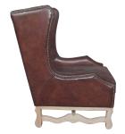 Hotel Living Room Antique Leather Armchairs Chesterfield High Back Armchair