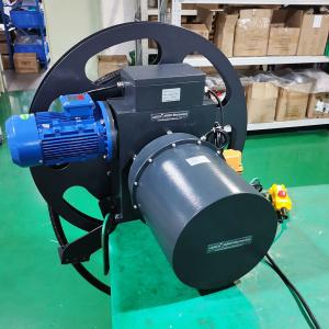China 250A 100m Spring Return Cable Reel Motorized Cable Drum ROHS For Bridge factory