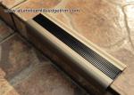 Anodised Matt Champagne Aluminum Metal Stair Nose Moulding 35mm x 55mm TL30