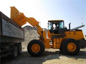 China 5ton good quality joystick control front end loader wiith cummins engine for sale factory