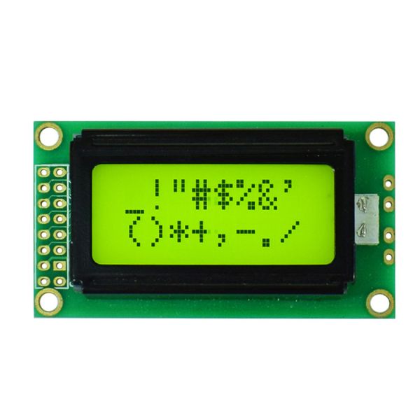China 8*2 Character Type Dot Matrix LCD Module 1.5" In Flat Rectangle Shape factory