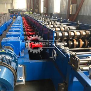 China Metal Steel W Beam C Post 5mm Crash Barrier Roll Forming Machine factory