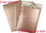 Shipping Mailing Metallic Bubble Mailers Envelope Rose Gold 9 * 10 Inch Size